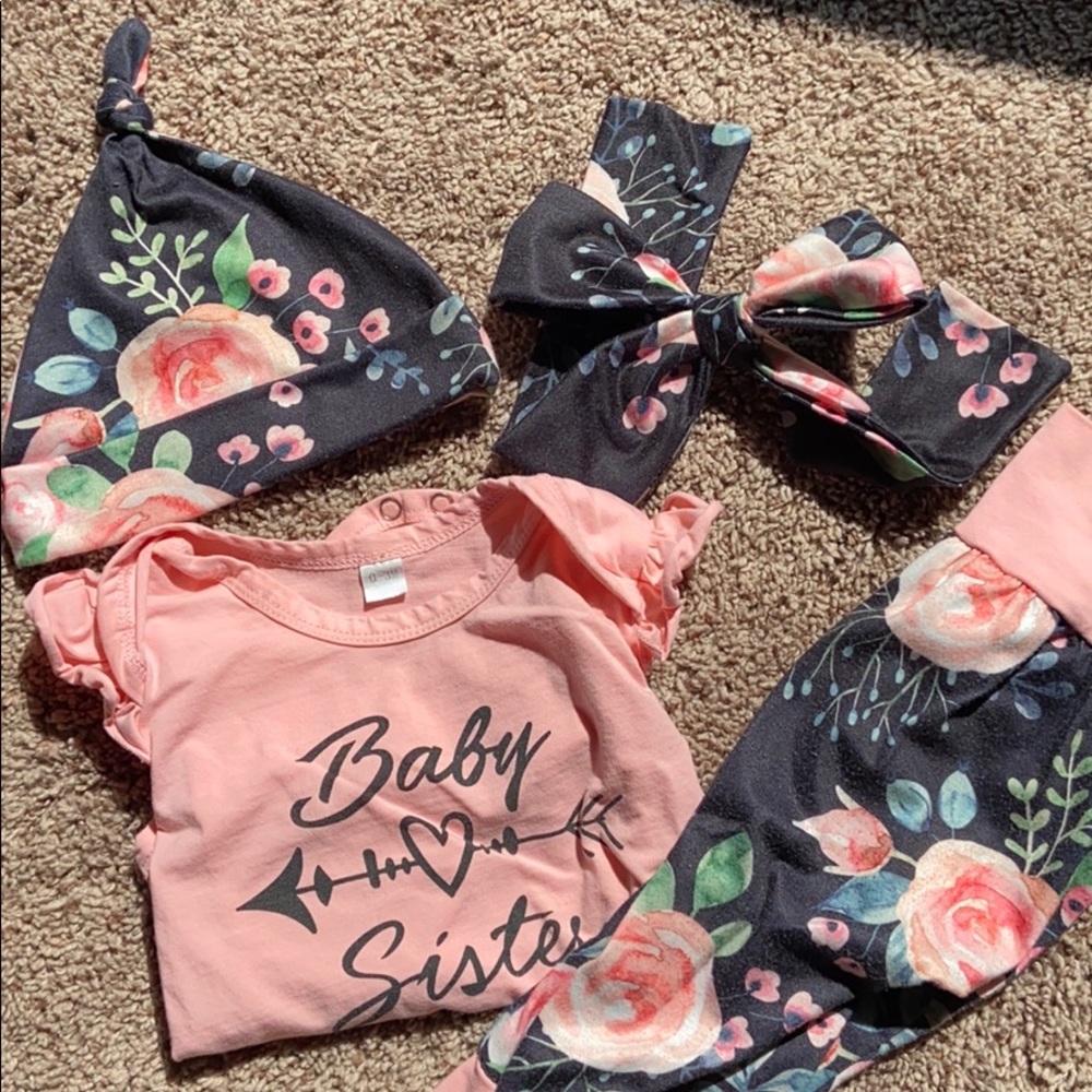 Little sister rose outfit (PatPat 0-3M)